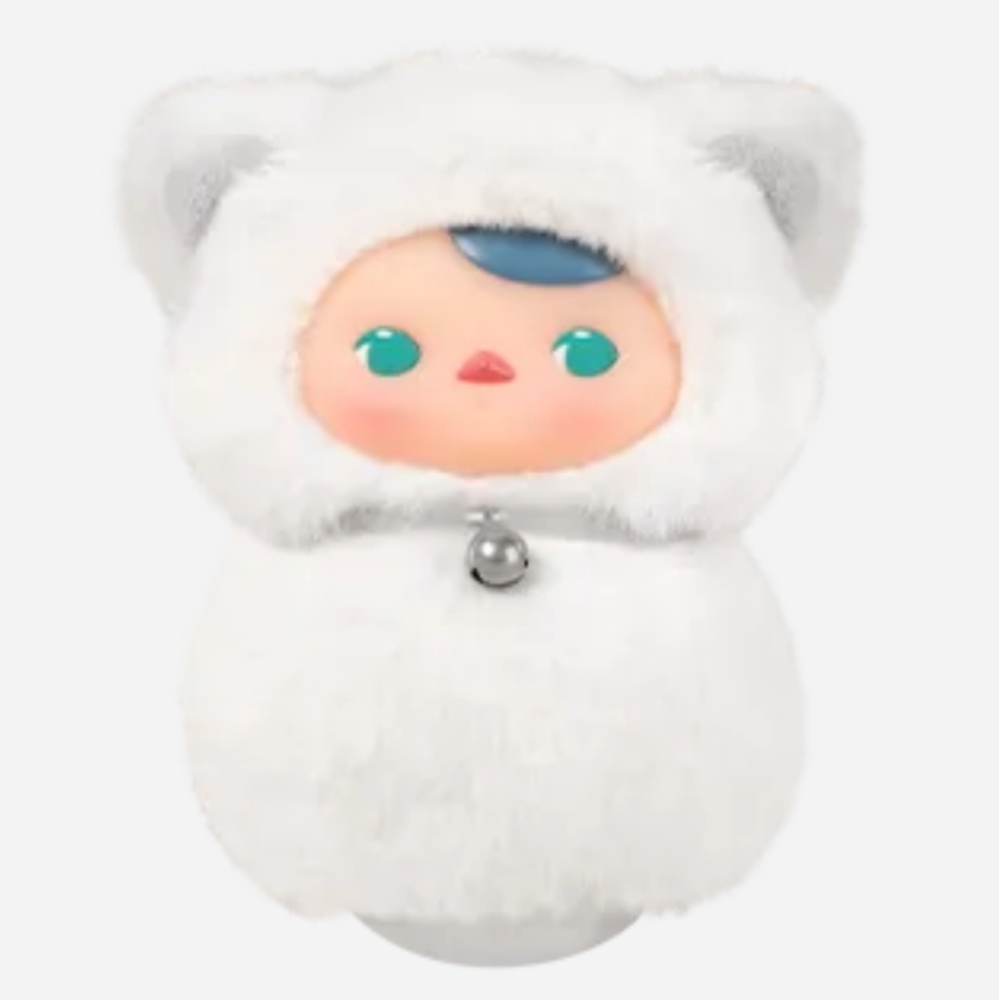 BNWT POP MART PUCKY Roly-Poly Kitty Series Vinyl Plush - Noble Cat